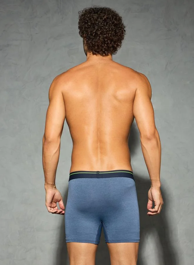 Technosport Men Solid 4-Way Stretch Trunks